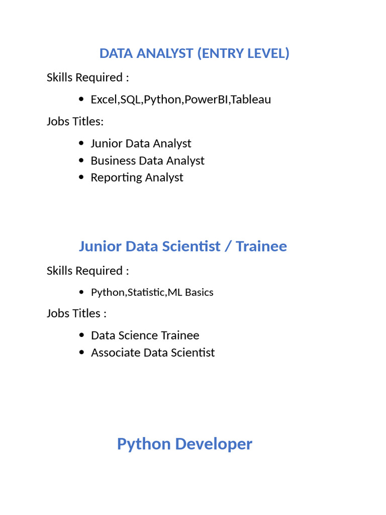 Data Analyst | PDF