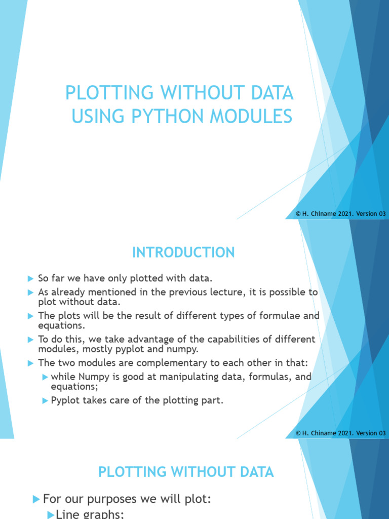 4h - Plotting Without Data Using Python Modules | PDF | Histogram ...