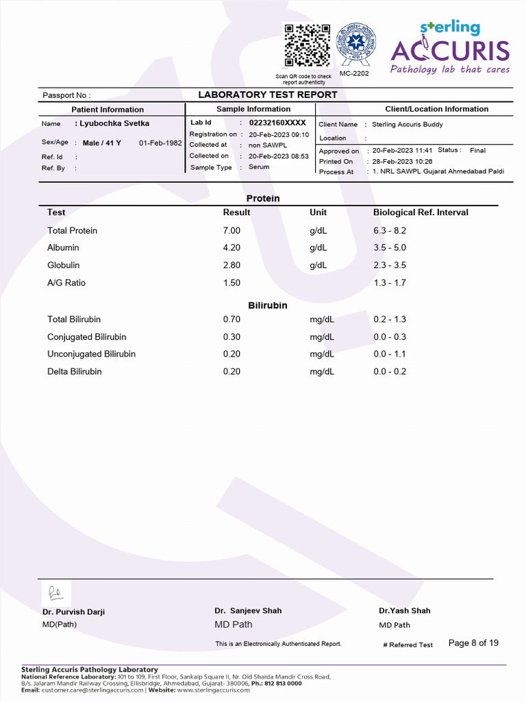 Sterling Accuris Pathology Sample Report Unlocked_copy (1) (7) | PDF