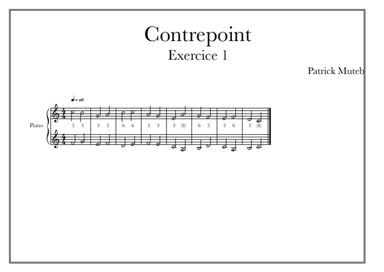 Contrepoint_1 | PDF