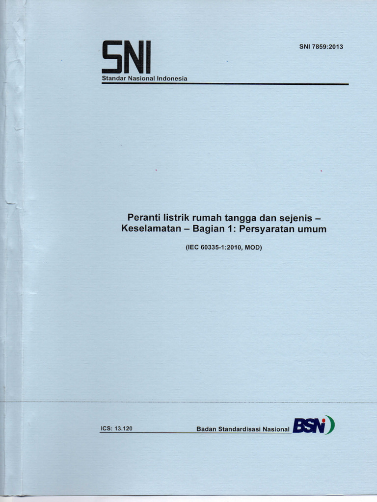 Sni 7859-2013 | PDF