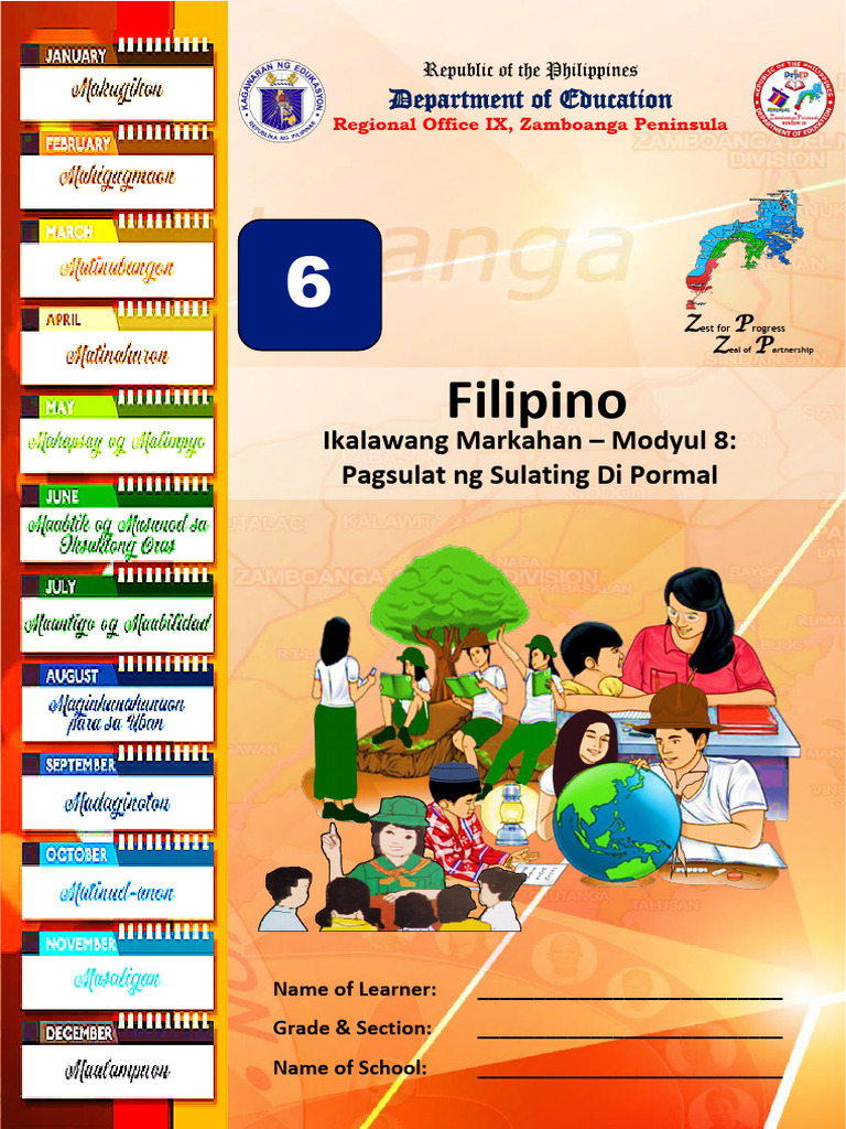 Fil6 - q2 - Mod8 - Nobleza - Pagsulat NG Sulating Di Pormal | PDF
