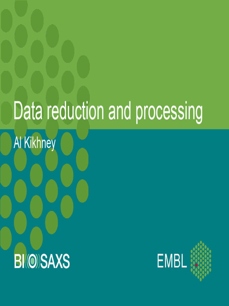 Data Reduction and Processing | PDF | X Ray | Scattering