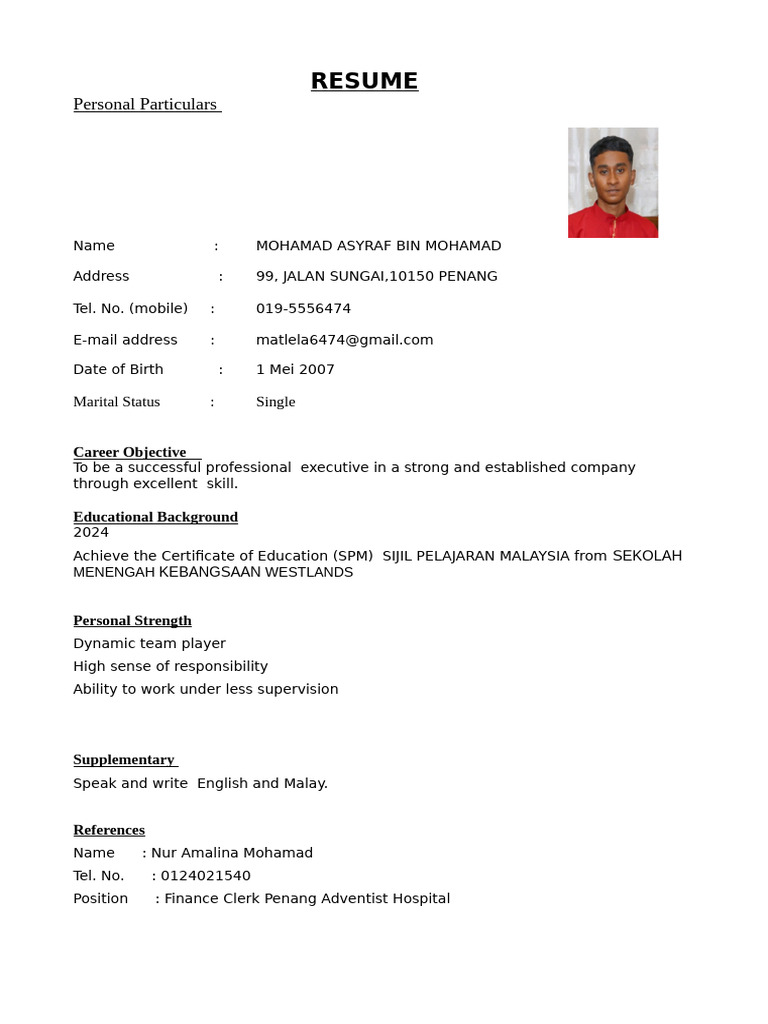 Resume Acap | PDF