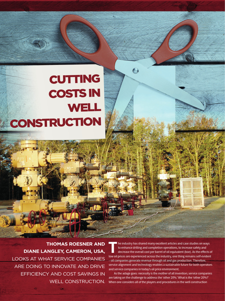 Ot 062015 Cutting Costs Ia | PDF | Casing (Borehole)