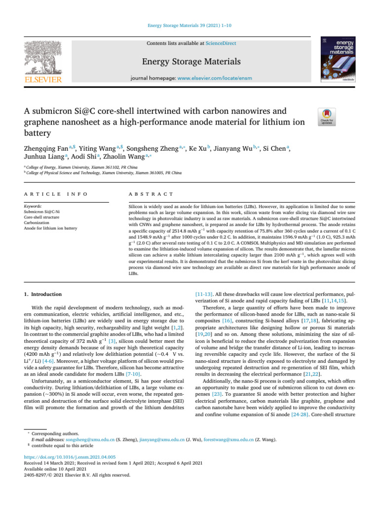 1_s20_S2405829721001471_main | PDF | Lithium Ion Battery | Graphene