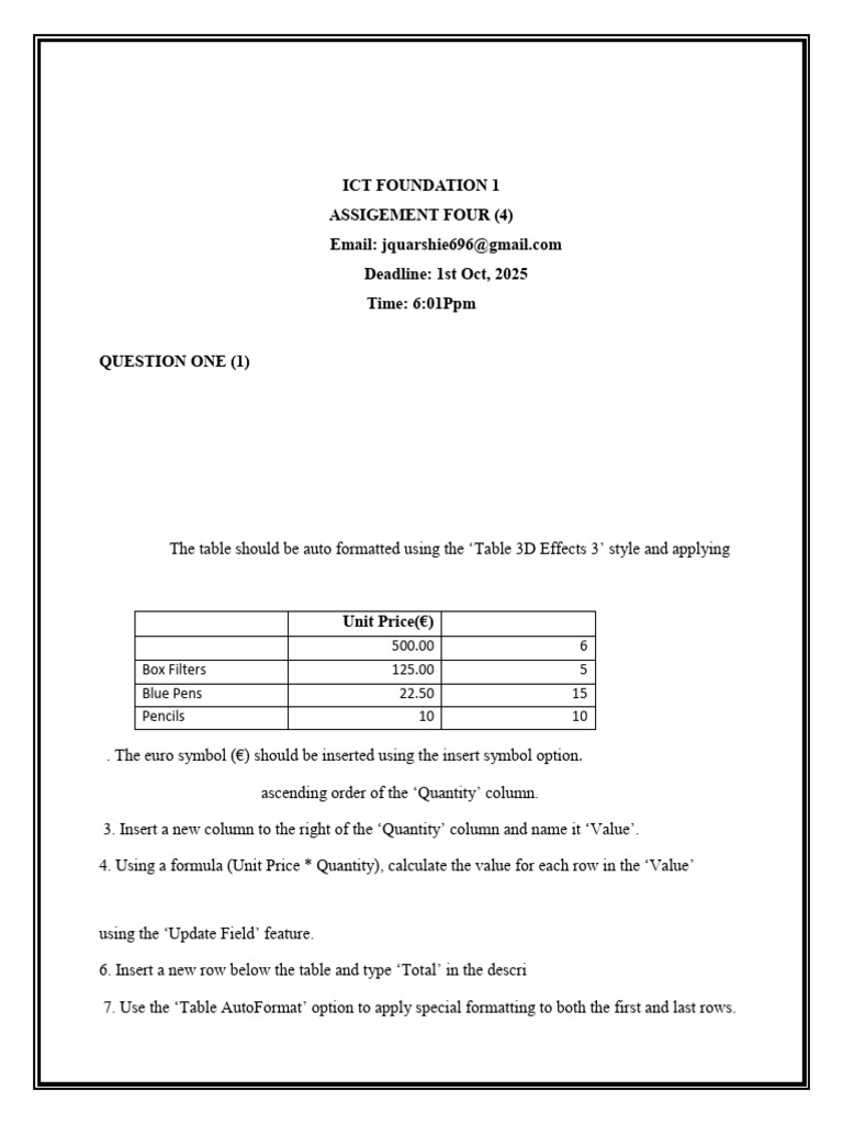 Day ICT Assignment 2 | PDF | Fairy Tales | Microsoft Word