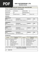 Change Control SOP for Pharma | PDF