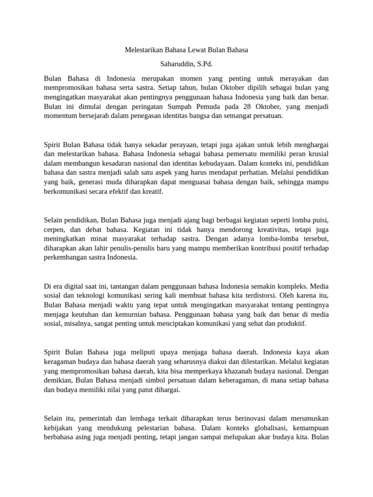 Tulisan JK Saharuddin - September 1 | PDF