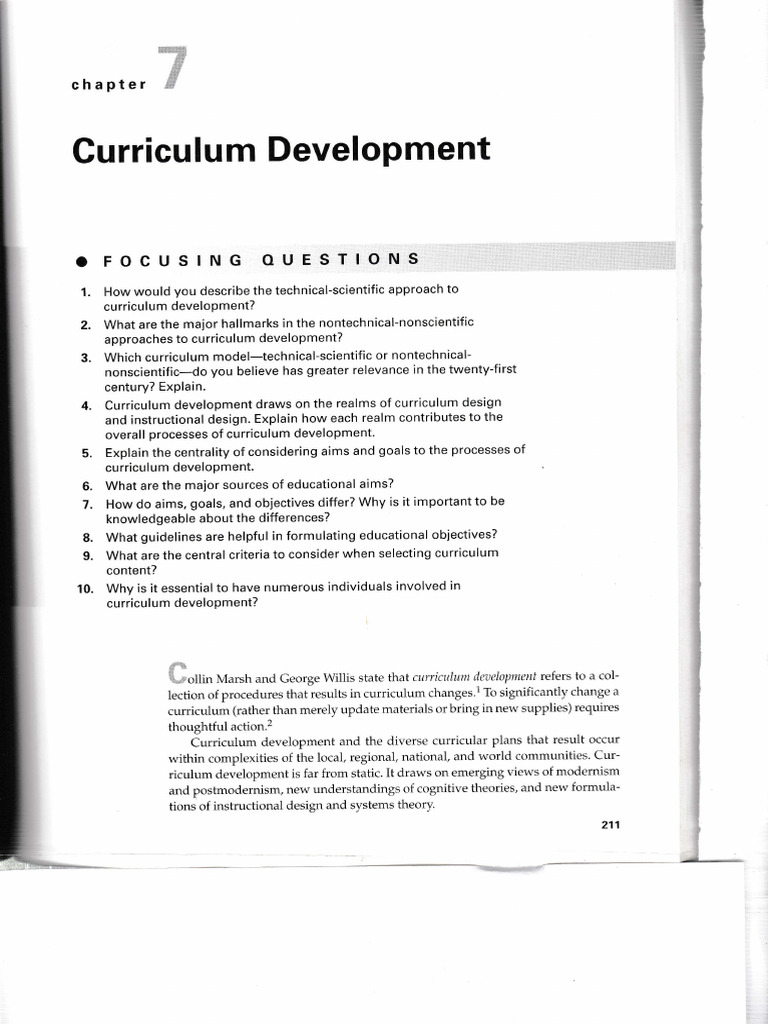 03 Curriculum Development | PDF | Curriculum | Expert