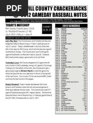 Gameday12 Foresters 070512
