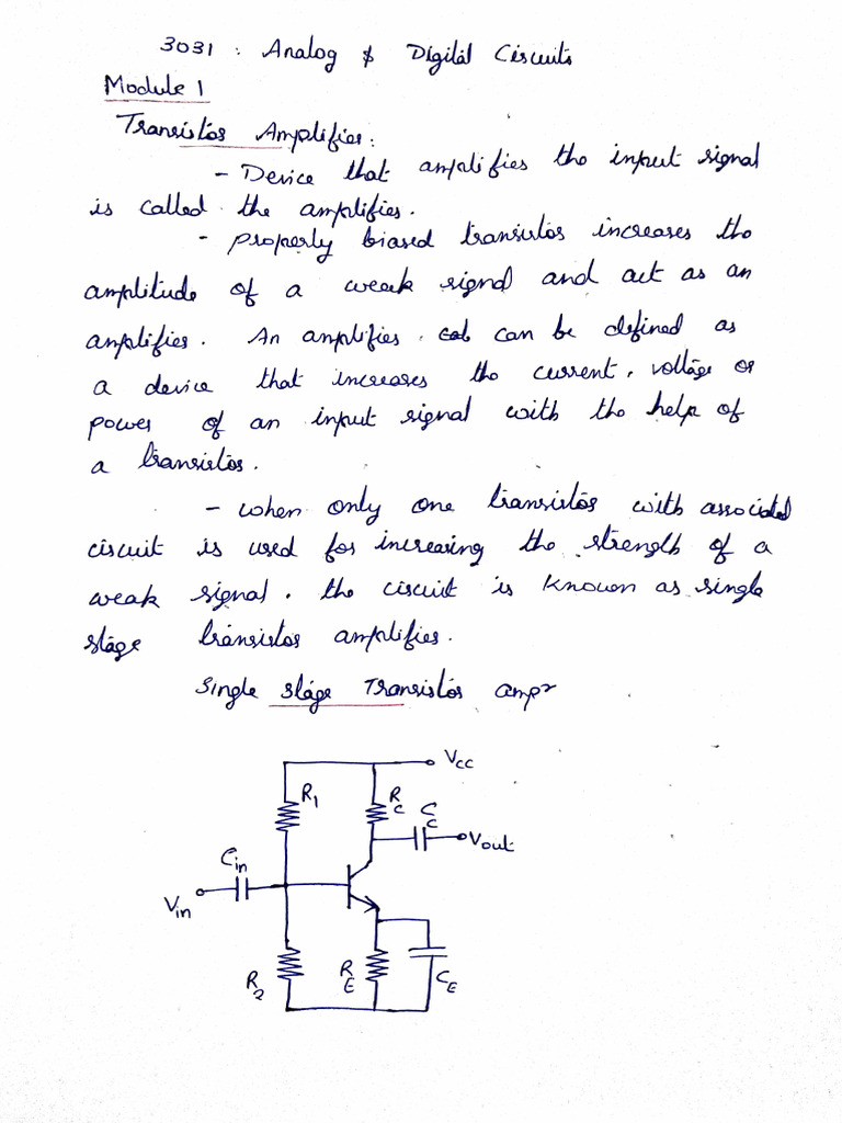 Adc Notes Analog Part 1 | PDF