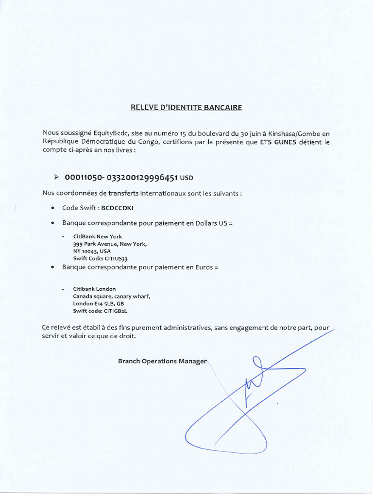 Banking Document (1) | PDF
