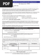 HDFC Securities Trading Account Closure Form | PDF | Securities ...