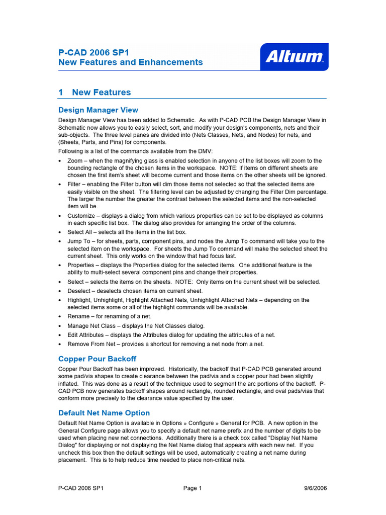 P-Cad 2006 SP1 New Features and Enhancements | PDF | Command Line ...