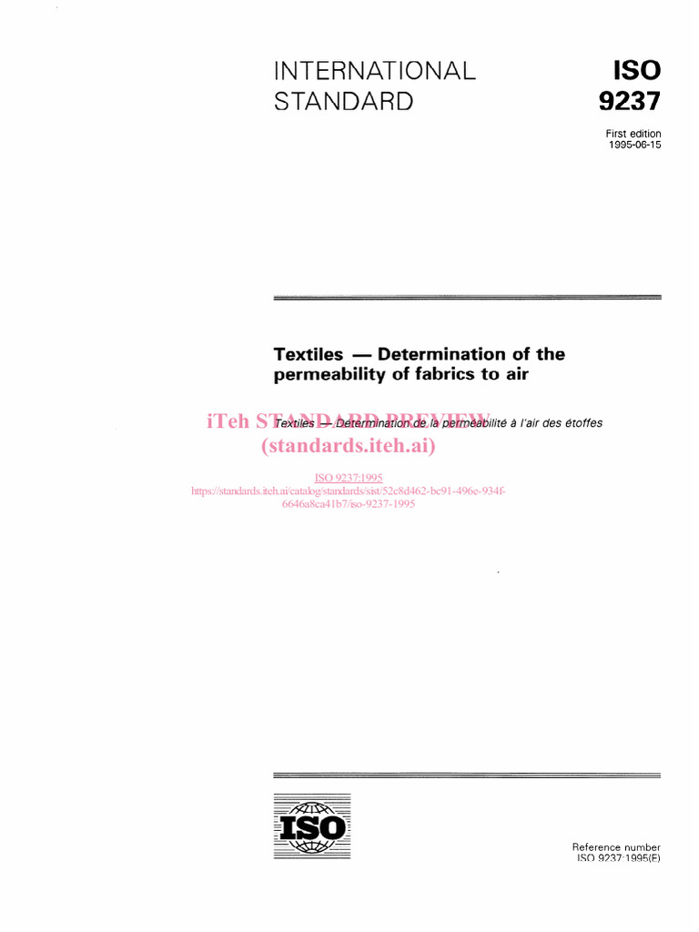 Iso 9237 1995 | PDF | International Organization For Standardization ...