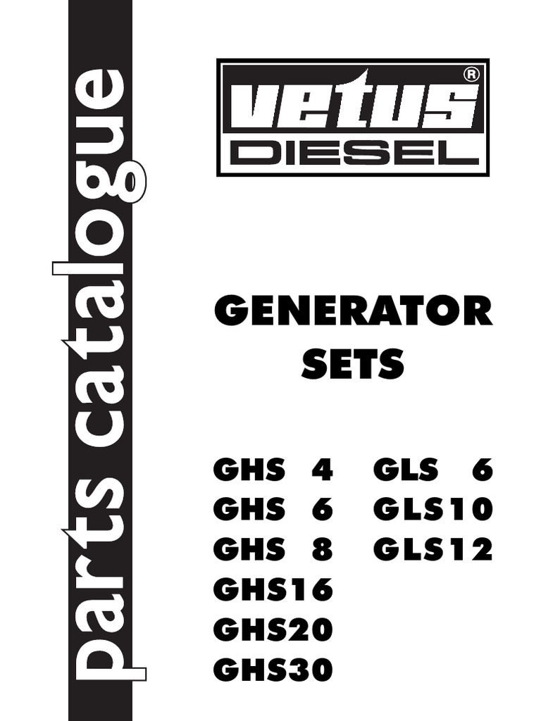 DESPIECE GENERADORES-[GHS4-6-8-16-20-30][GLS6-10-12] | PDF