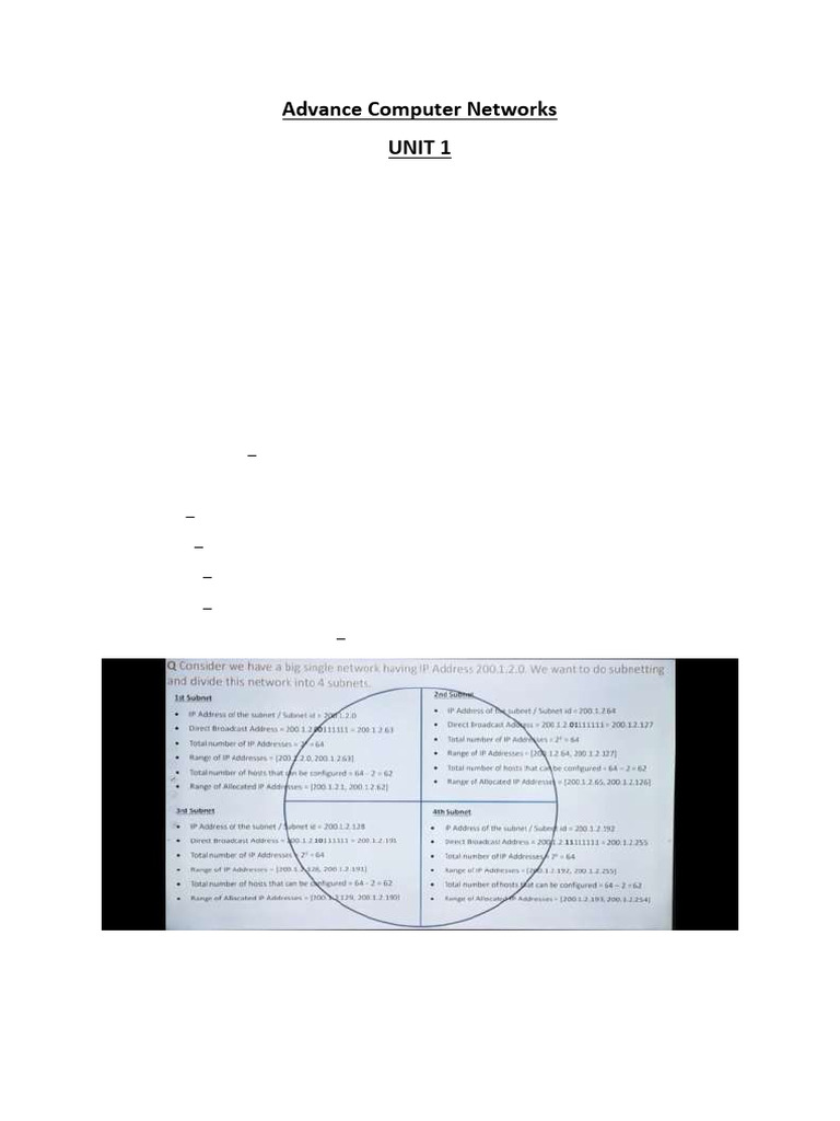 ACN NOTES | PDF | Proxy Server | Computer Network