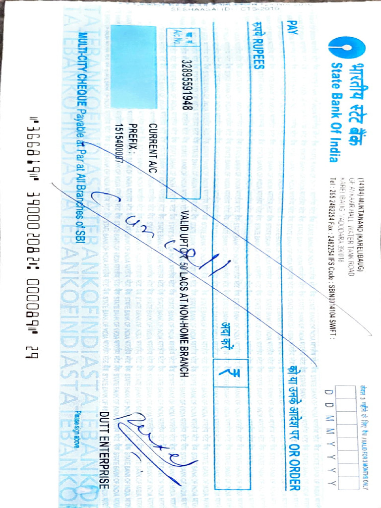Cheque | PDF