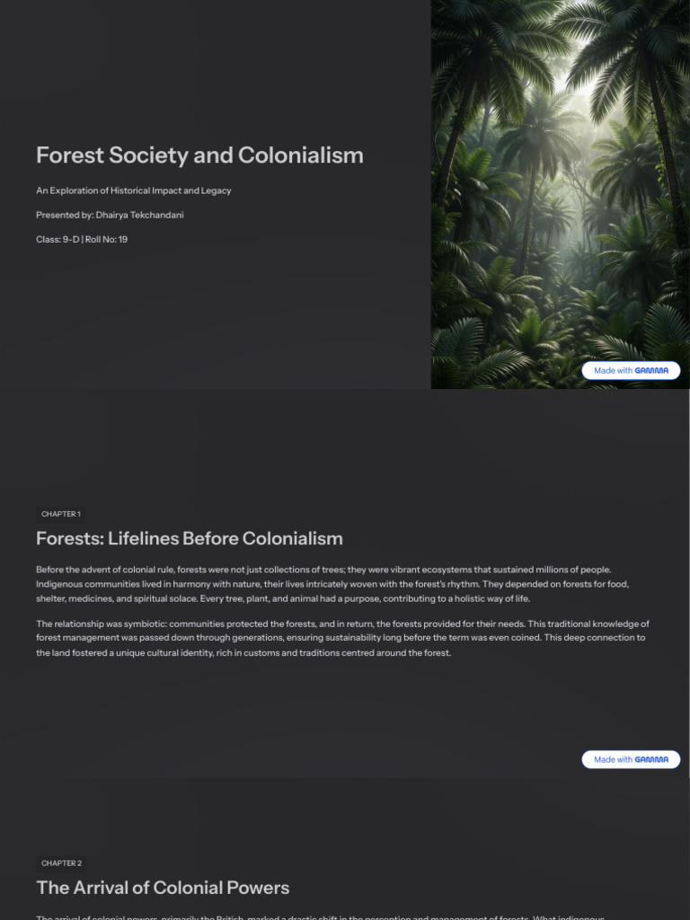 Forest Society and Colonialism | PDF | Forests | Colonialism