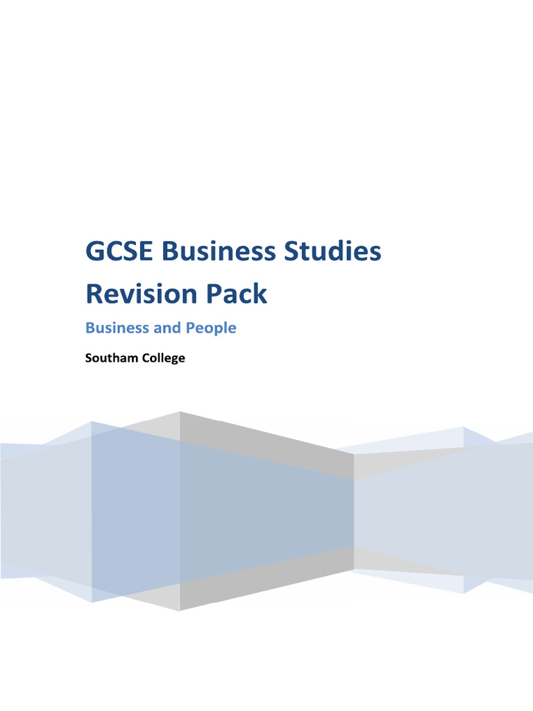 Business Revision Pack | PDF