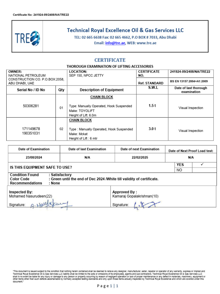 Rigging Cert Chain Block | PDF | Private Law | Common Law