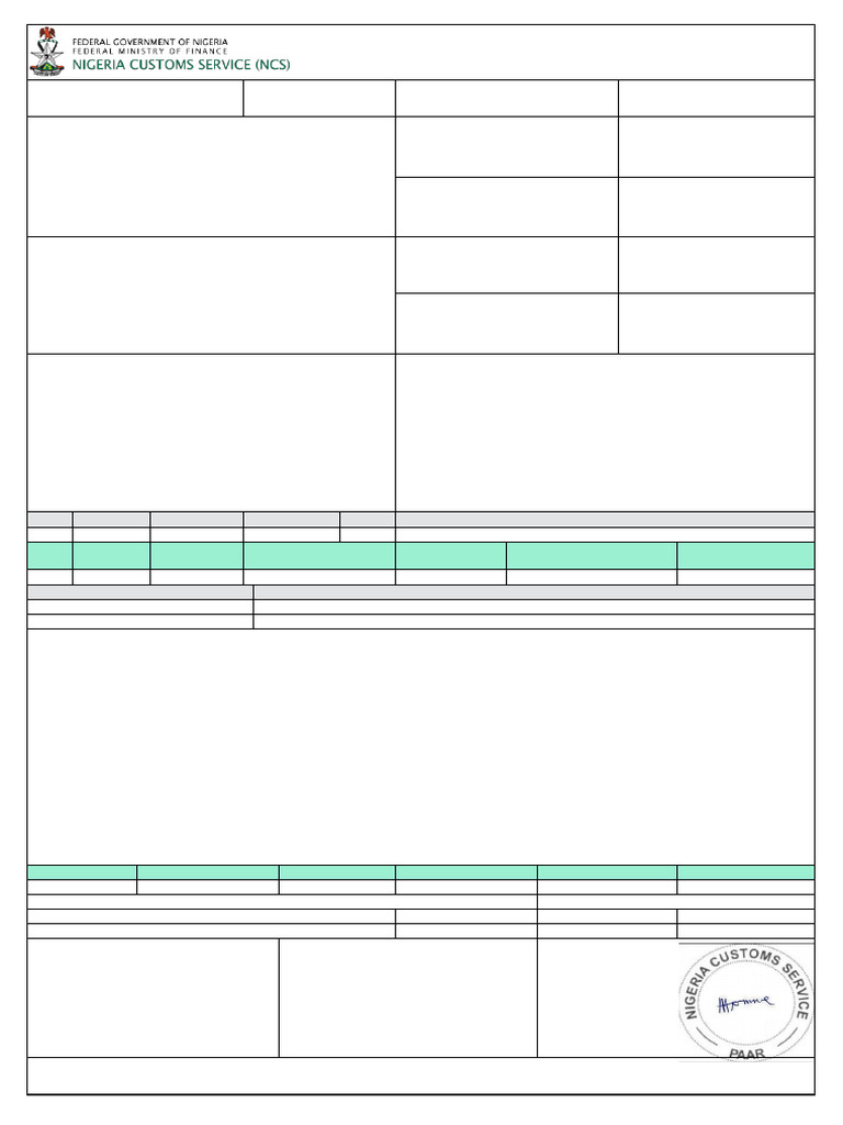 PAAR-Form | PDF