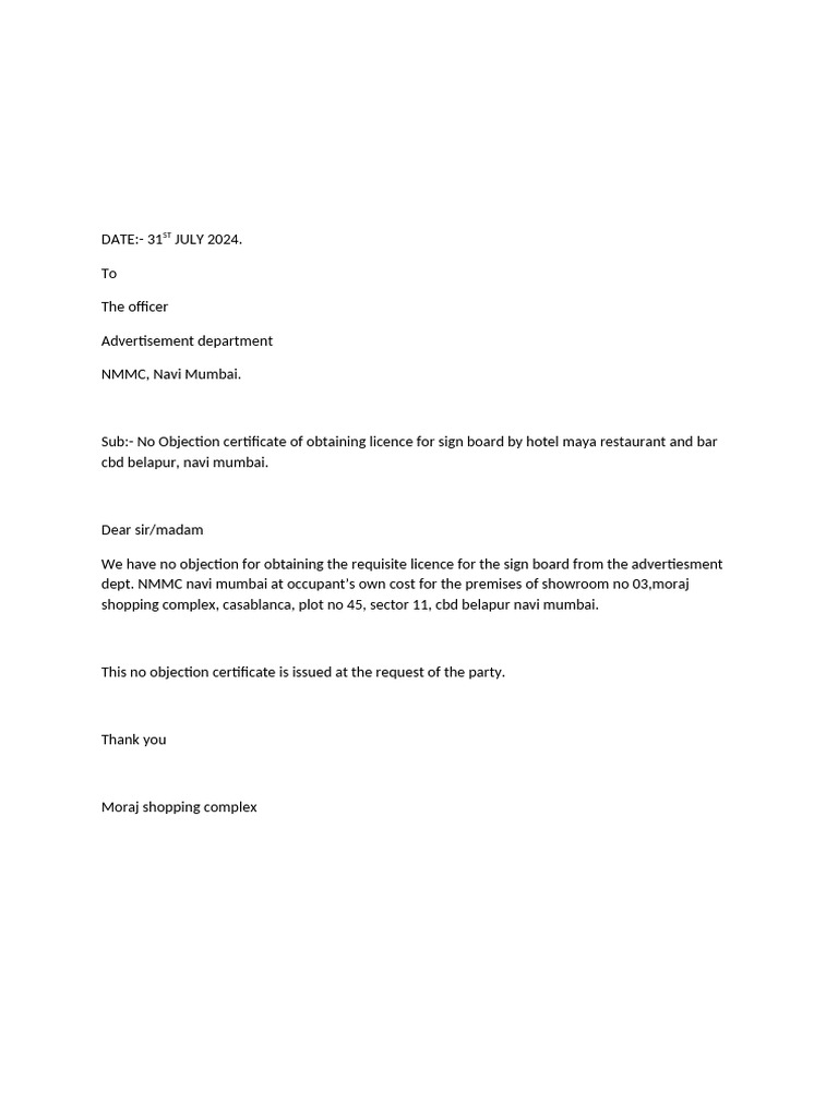 Letter 1 | PDF