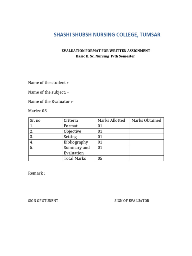 Updated Evaluation Formats BSC Nursing Winter2024 | PDF | Chess Theory ...