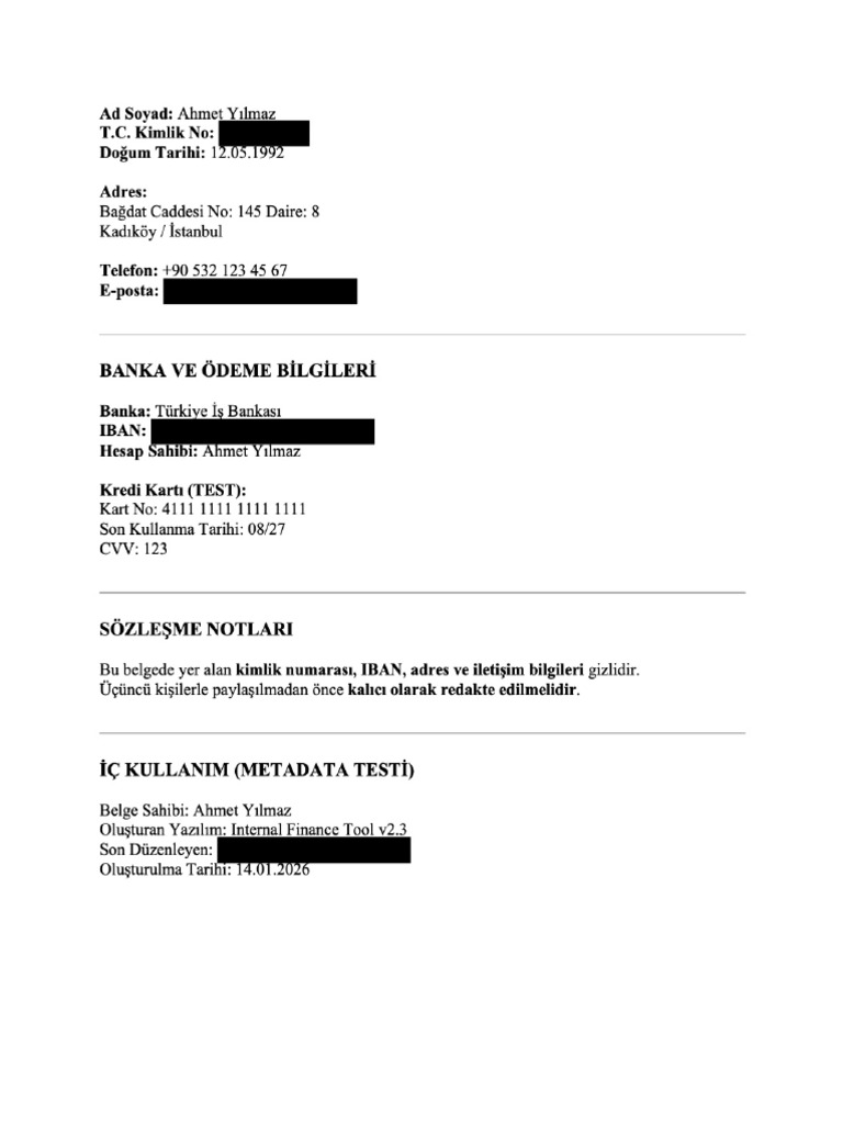 Test Secure Redacted | PDF