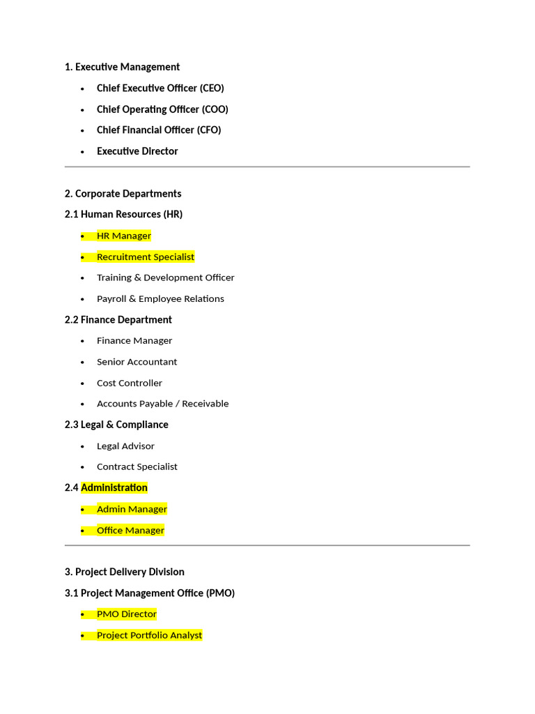 List of Departments in KSA (AutoRecovered) | PDF