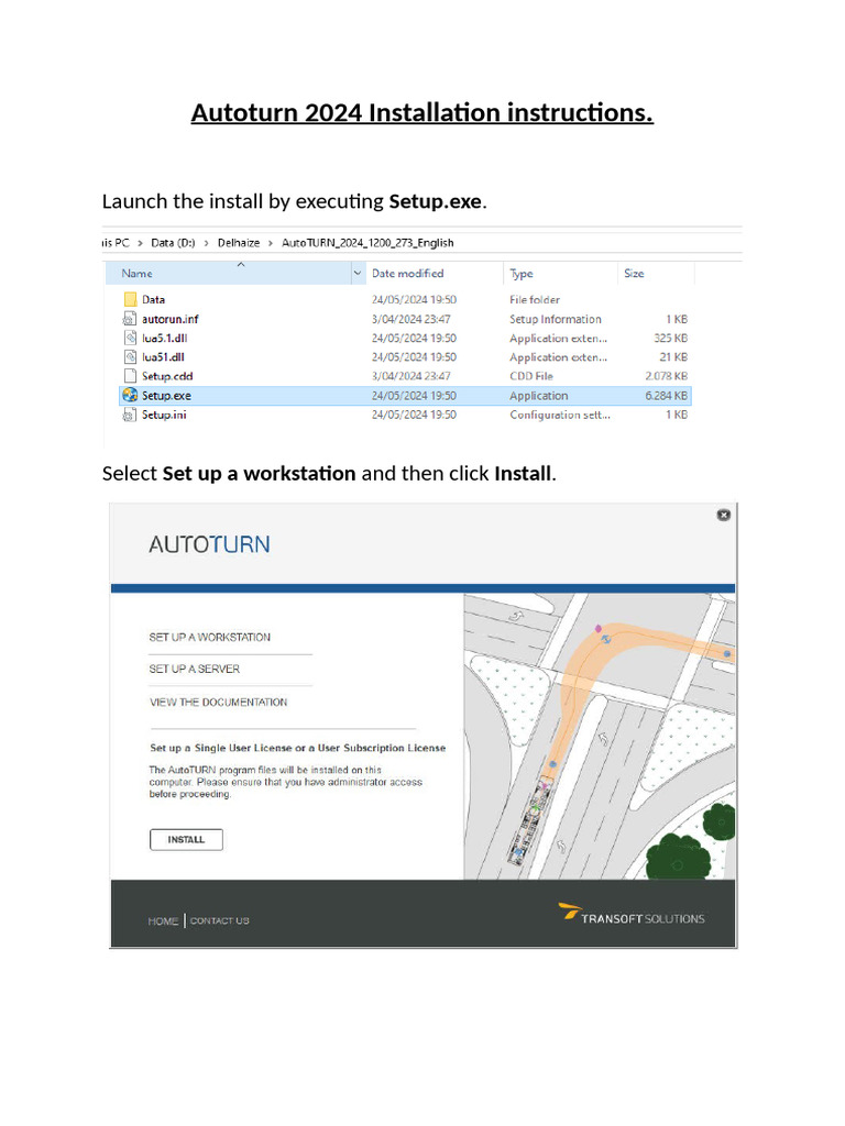 Autoturn 2024 Installation Instructions | PDF