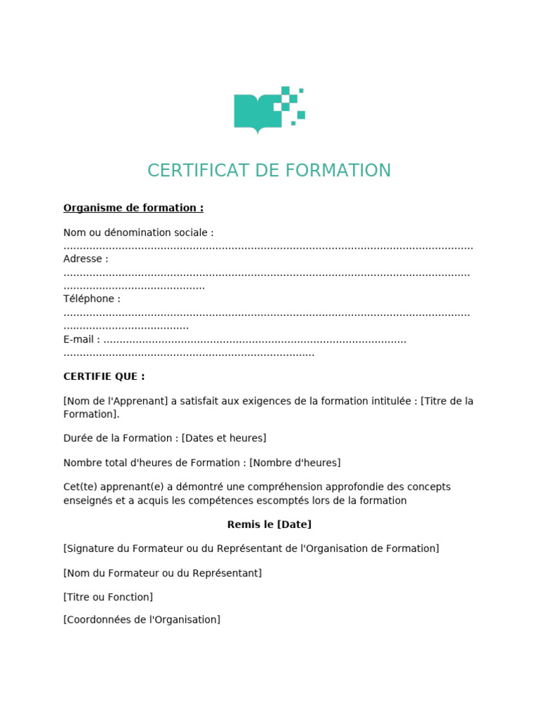 Teachizy Certificat de Formation | PDF