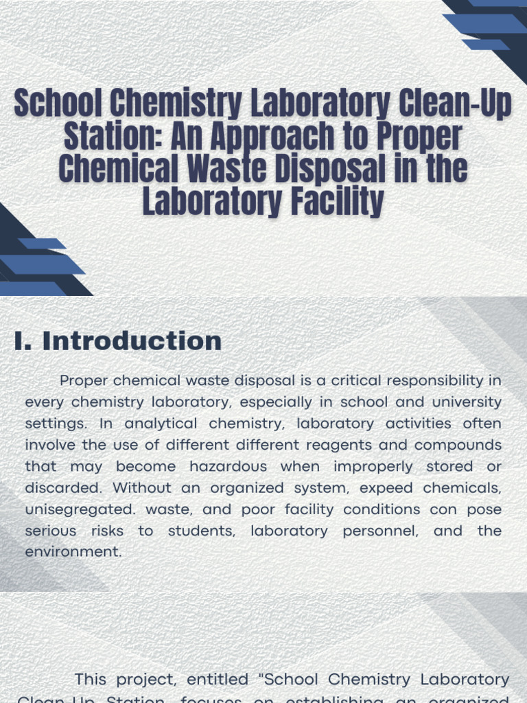 School Chemistry Laboratory Clean-Up Station | PDF | Laboratories ...