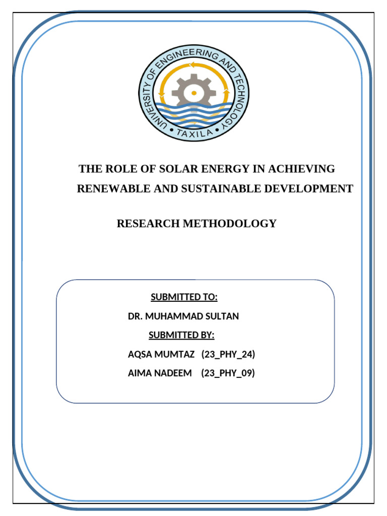 Solar Energy Report | PDF | Solar Power | Photovoltaics