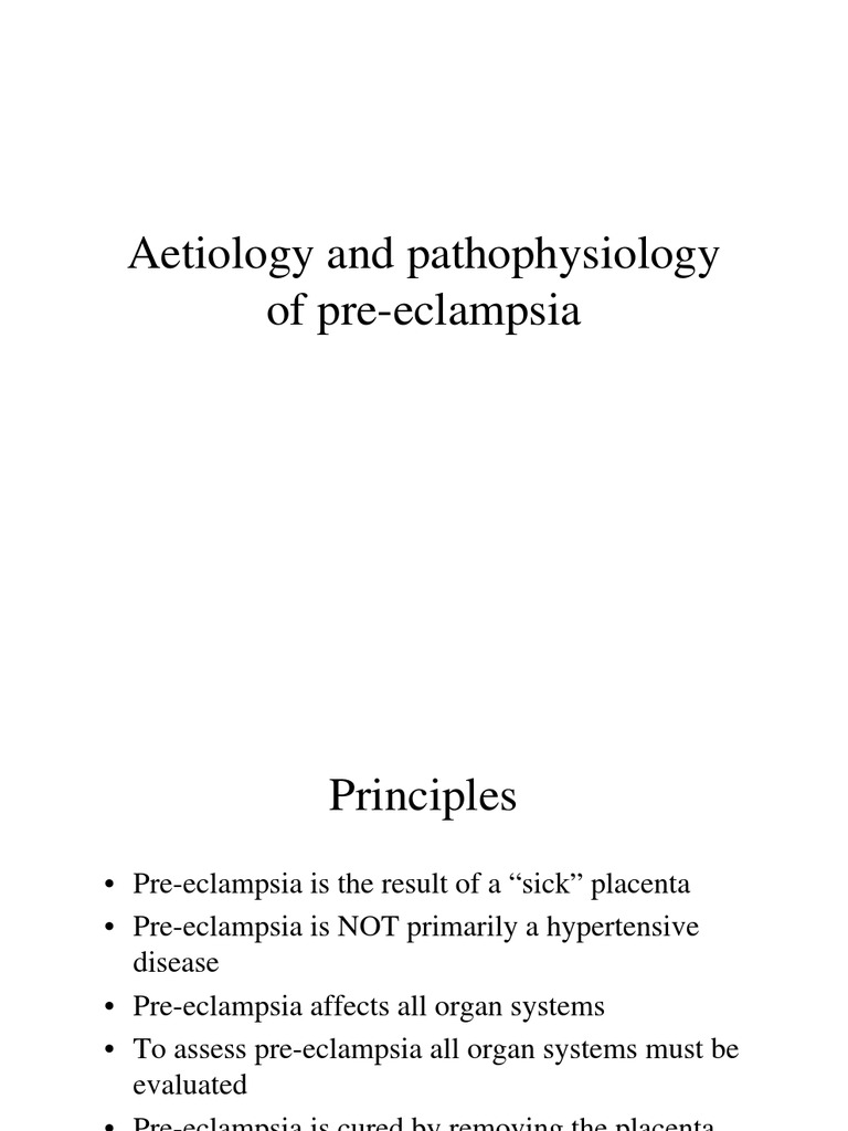 Pre Eclampsia | PDF