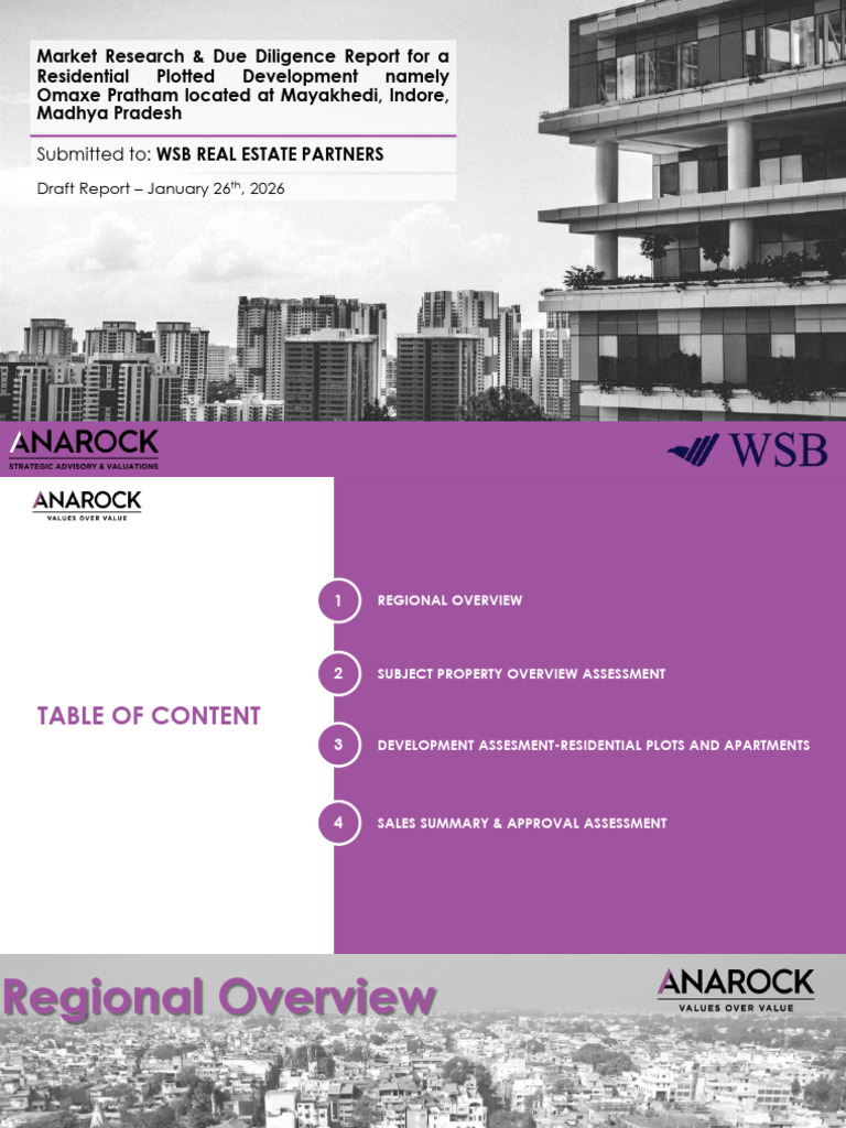 Anarock WSB Indore Draft Report Jan2026 R2 | PDF | Economies