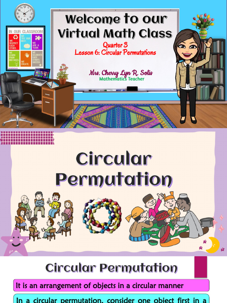 Q3 Lesson 6 Circular Permutations | PDF | Discrete Mathematics ...