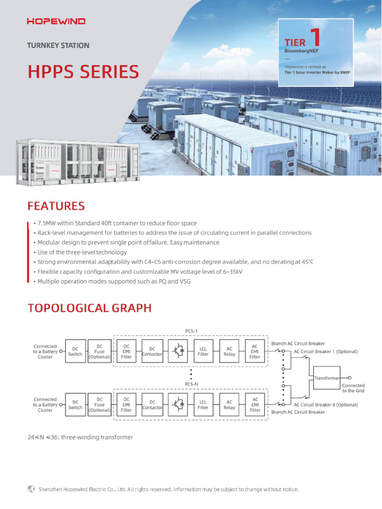 EN - 7.5MW String PCS Turnkey Station Datasheet V1.4 | PDF