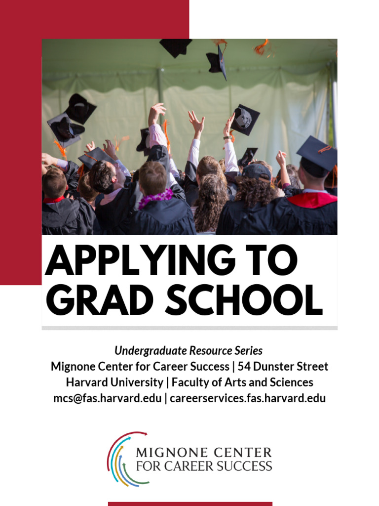 Applying To Grad School | PDF | Postgraduate Education | Academic Degree