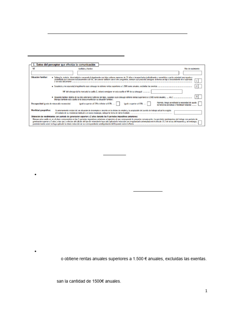 Cómo Cumplimentar El Modelo 145 Correctamente | PDF