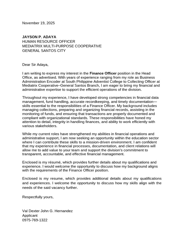 LEtter Ni Dote COOP | PDF