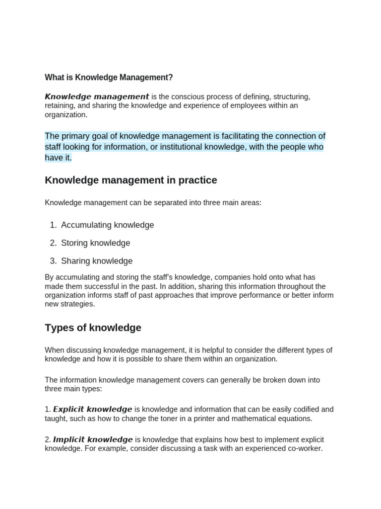 TM Ut-3 Training Need Analysis, KM | PDF | Knowledge Management | Knowledge