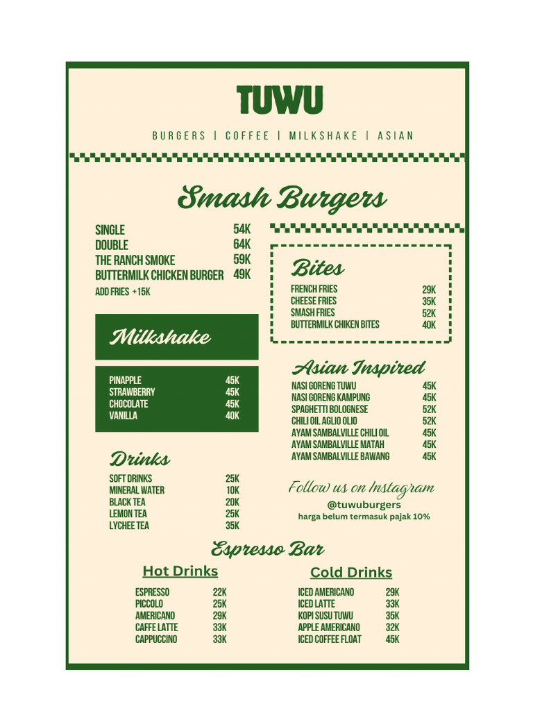 The Ranch Menu | PDF