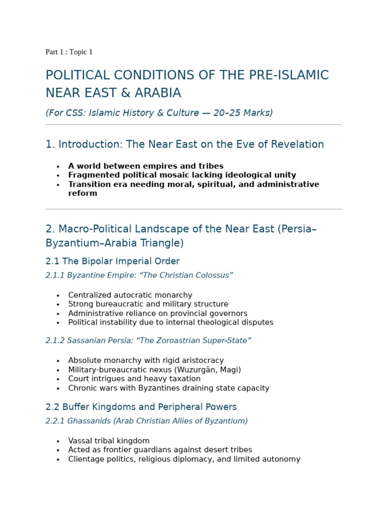 Chapter 1 of Islamic History | PDF | Idolatry | Arabs