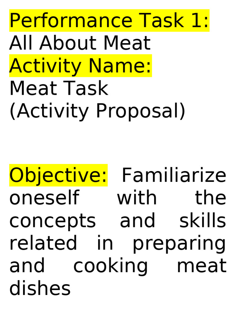 Performance Task 1 | PDF