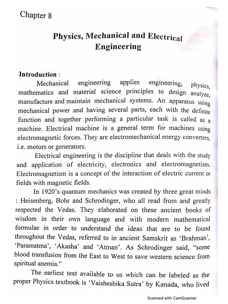 Chapter 8 Physics, Mechanical, Electrical (3) | PDF