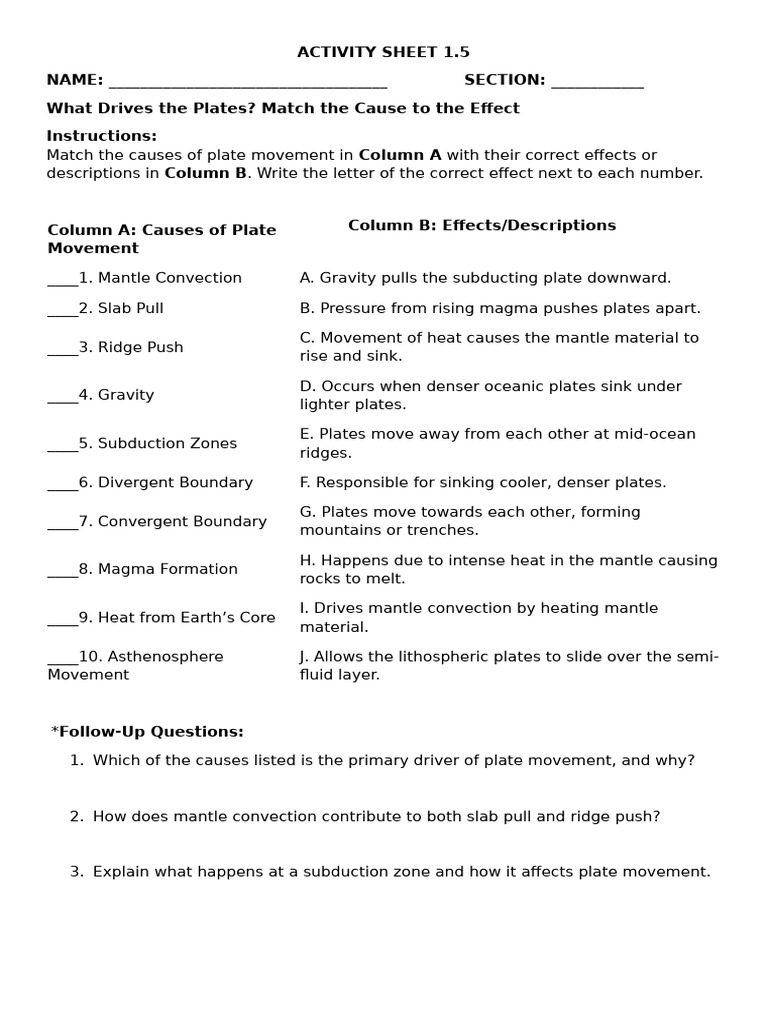 Activity Sheet 1 | PDF