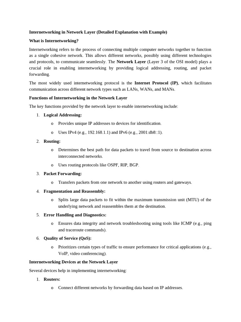 3.07 Internetworking | PDF | Computer Network | Router (Computing)