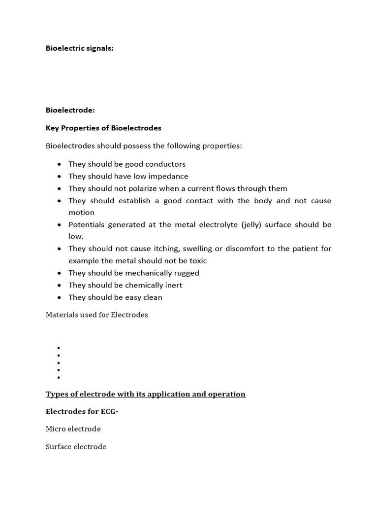 Unit 2 Medical Electronics | PDF | Electromyography | Heart